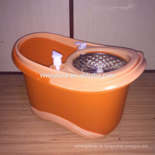 Doppelfunktions-System zum Schleudern und Trocknen von Rolling Spin Mop mit 3 Mikrofaser-Wischern